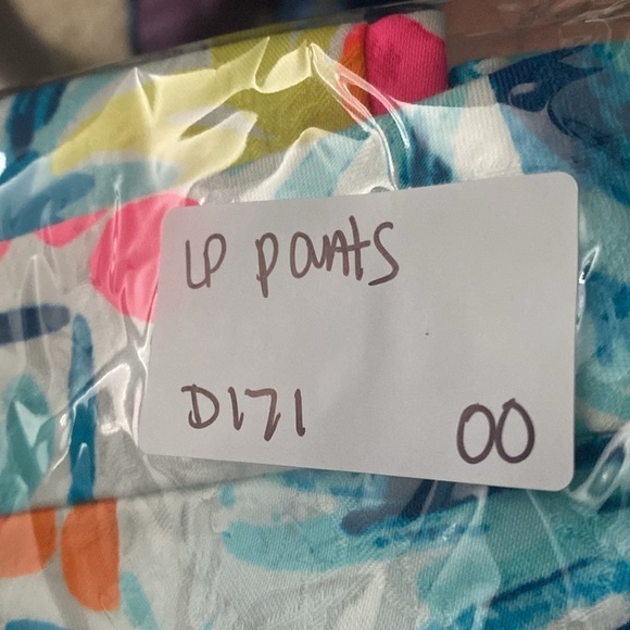 Lilly Pulitzer Kelly Skinny Ankle Serene Blue Tippy Top Pants Size 00 - Picture 8 of 8